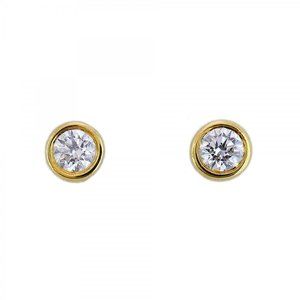 TIFFANY & CO. 18k Gold Diamond Earrings